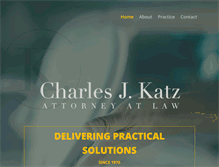 Tablet Screenshot of charlesjkatzlaw.com